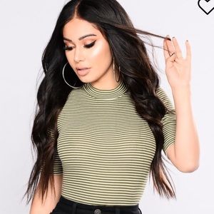 Fashion nova ahead of yourself striped bodysuit